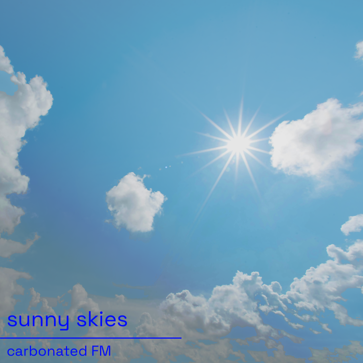 sunny skies playlist cover